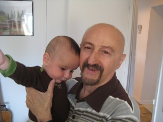 Levon with grandson